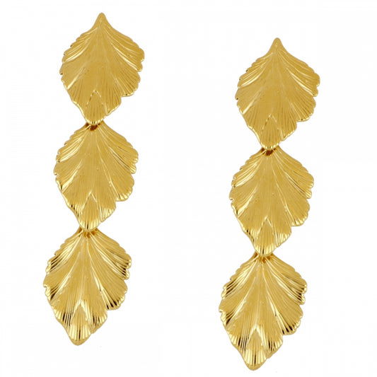 Pendientes Hojas Acero Inoxidable