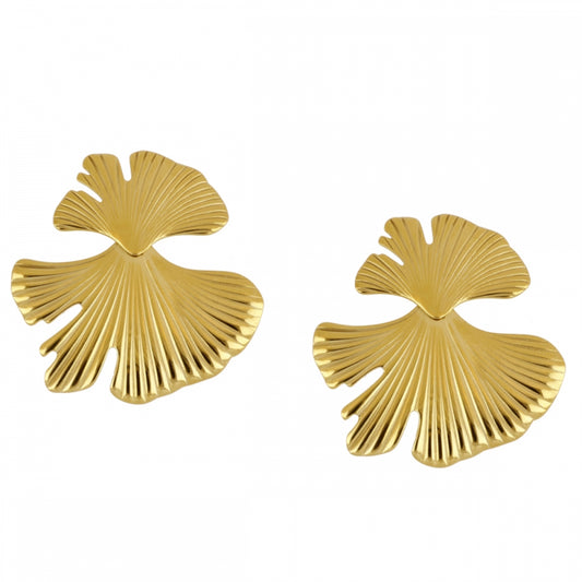 Pendientes Ginkgo Acero Inoxidable