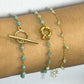 Pulsera Zarina Amazonita Plata de Ley