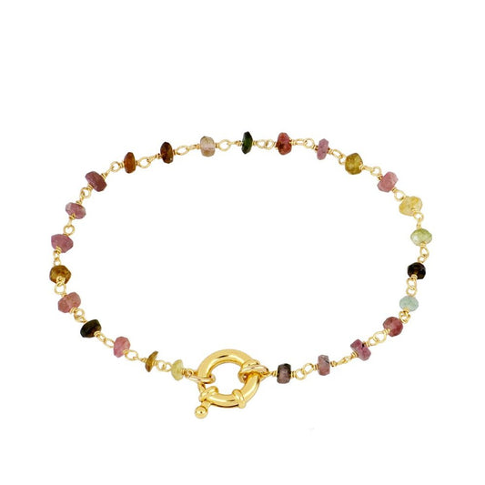Pulsera Nápoles Turmalina Plata de Ley