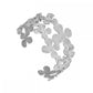 Pulsera Brazalete Flores Acero Inoxidable