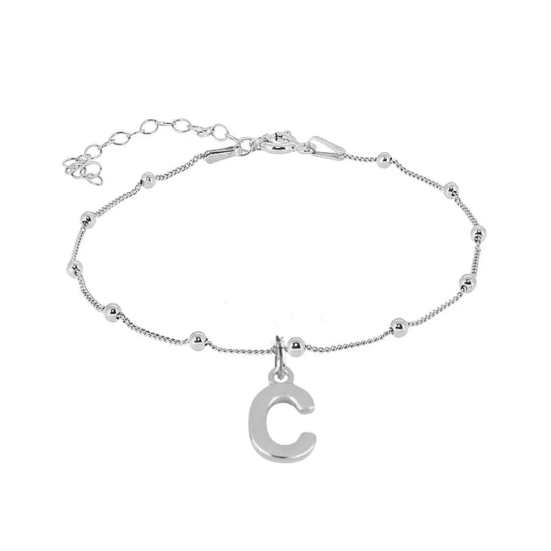 Pulsera Mini Letter Plata de Ley