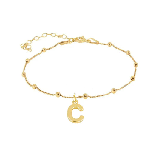 Pulsera Mini Letter Plata de Ley