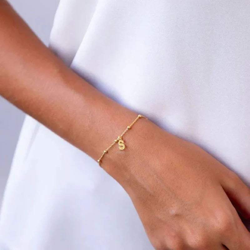Pulsera Mini Letter Plata de Ley