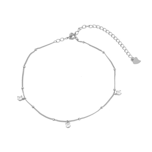 Tobillera Luz Plata de Ley